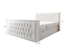 Lade das Bild in den Galerie-Viewer, Luxuriöses Velano Boxspringbett mit Integriertem TV-Lift und Praktischem Stauraum
