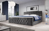 Luxuriöses Velutto Boxspringbett mit Integriertem Stauraum – Samtbezug & Optimaler Schlafkomfort