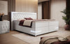 Verona Boxspringbett mit LED-Beleuchtung: Luxus, Komfort, Modernes Kunstleder Design