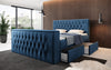 Luxuriöses Boxspringbett Vulnero mit integriertem TV-Lift und praktischem Stauraum