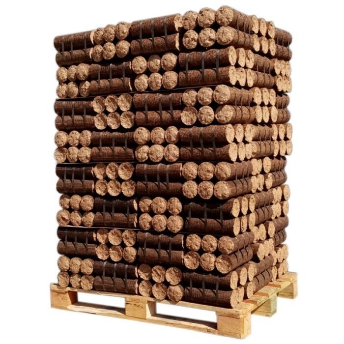 Dichte Heizholzpalette 960 kg – Premium Hartholz und Nadelholz für effiziente Wärme