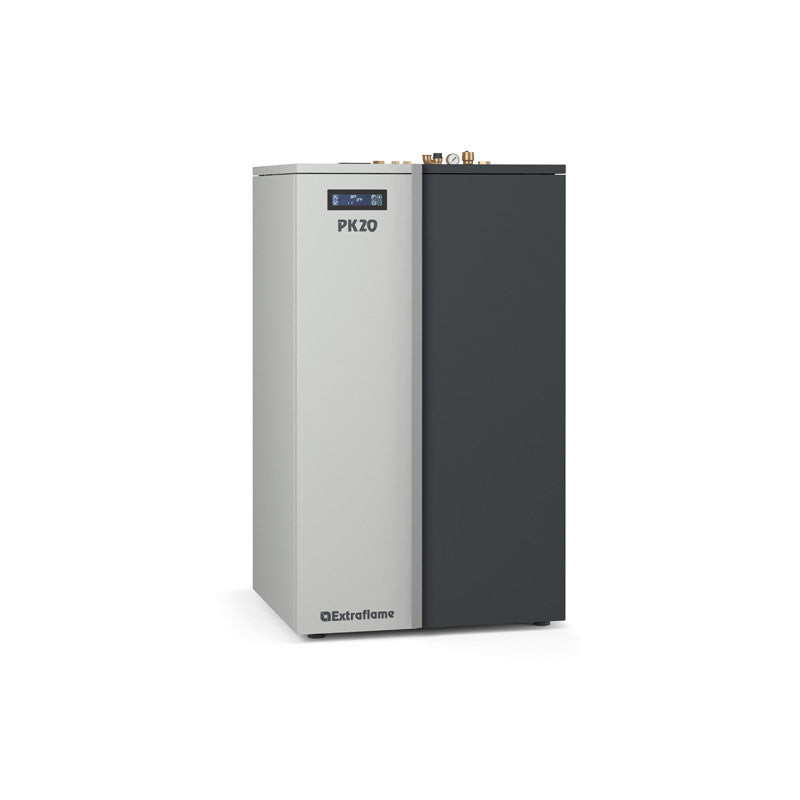 Extraflame PK20 Pelletheizung 20 kW, 92 % Wirkungsgrad, 75 kg Granulatbehälter
