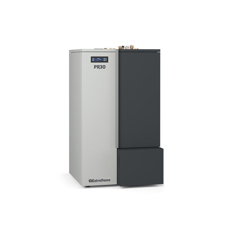 Extraflame PR30 Pelletheizung 30 kW, hoher Wirkungsgrad, Wi‑Fi‑Steuerung, große Energieeffizienz