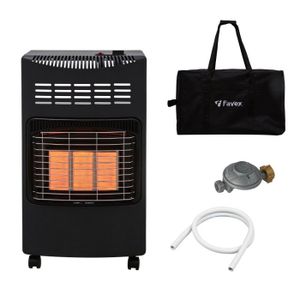 Faltbarer Gasheizofen 4,2 kW mit Schlauch und Regler für den Innenbereich