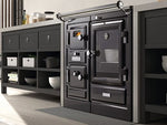 Carregar imagem no visualizador da galeria, Nestor Martin S45 Gasofen Vintage Gusseisen Schwarz 10,5 kW Heizleistung

