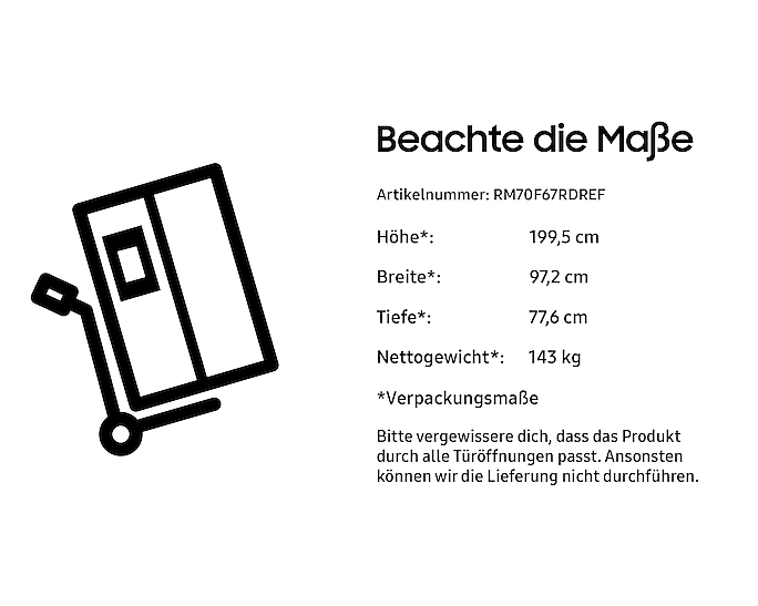 Samsung French Door Kühlschrank: AI Hybrid Cooling, 669L, Edelstahl, SmartThings-fähig