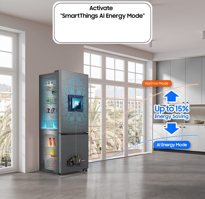 Samsung RB6000D Optimal Fresh+ Kühl-Gefrierkombi, 538L, SpaceMax, No Frost+