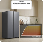 Lade das Bild in den Galerie-Viewer, Samsung Side-by-Side RS70F66KBTEF 634L Edelstahl mit Metal Cooling
