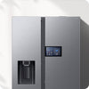 Samsung AI Home Side-by-Side Kühlschrank: 9-Zoll Display, Wasserspender, Edelstahl-Look