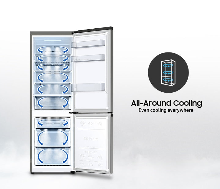 Samsung RL34C600CWW/EG SpaceMax Kühl-Gefrierkombination – No Frost+, AI Energy Mode, Weiß