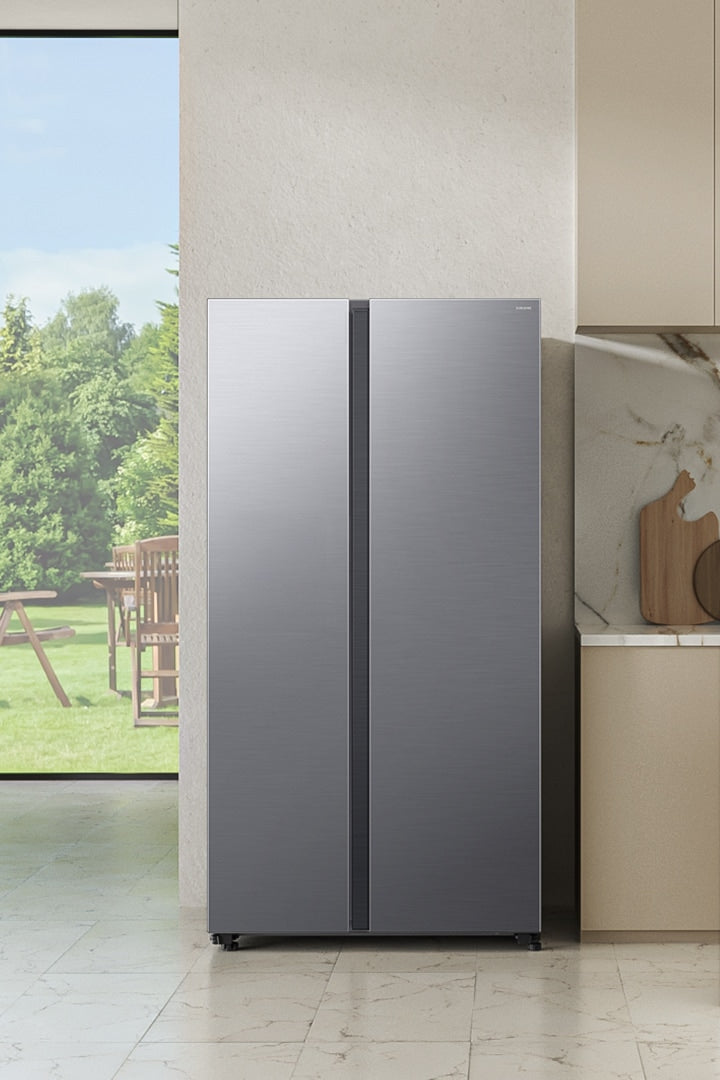 Samsung RS70F Side-by-Side Kühlschrank, Schwarz, SpaceMax, No Frost, AI Energie