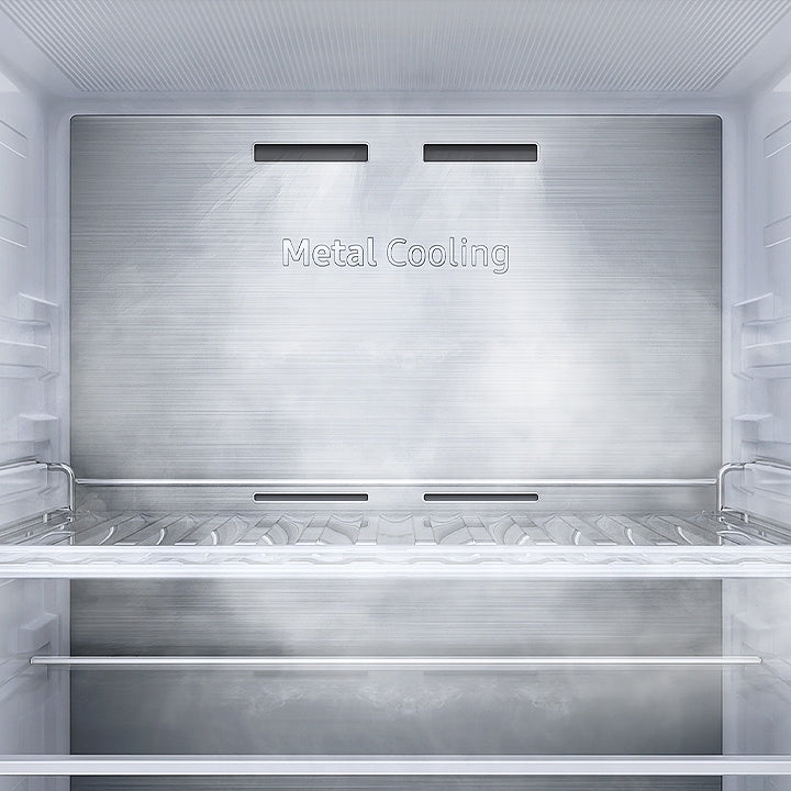 Samsung SpaceMax Kühl-Gefrierkombination, Metal Cooling, AI Energy, No Frost+, Silber, 390L