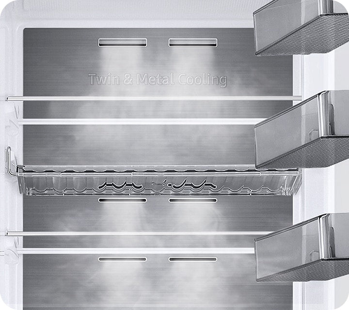 Samsung BESPOKE 387L Kühl-Gefrierkombination: Smarter Twin Cooling+, AI Energy Modus Schwarz