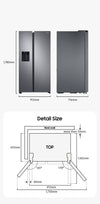 Samsung RS8000C Side-by-Side Kühlschrank: AI Energy, 634L, Wassertank, Silber