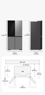 Lade das Bild in den Galerie-Viewer, Samsung RF9000 French Door Kühlschrank: See-Thru, Beverage Center, Dual Ice
