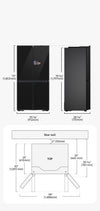 Samsung Bespoke AI French Door Kühlschrank, AI Home, Hybridkühlung, SpaceMax, Dual-Eismacher, Glam Charcoal