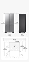Samsung French Door Kühlschrank AI Hybrid Kühlung SpaceMax Edelstahl 669L