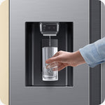 Lade das Bild in den Galerie-Viewer, Samsung Side-by-Side Kühlschrank 640L mit Metal Cooling, Wassertank, AI Energy Modus, Edelstahl
