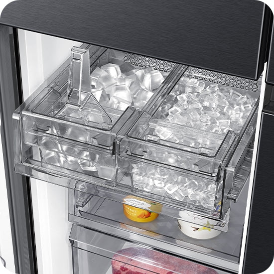 Intelligenter Samsung Family Hub+ French Door Kühlschrank mit AI Vision und Beverage Center