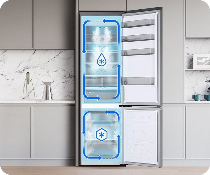 Samsung Kühl-Gefrierkombination: SpaceMax, No Frost+, A-20% Energieeffizienz, AI Energy