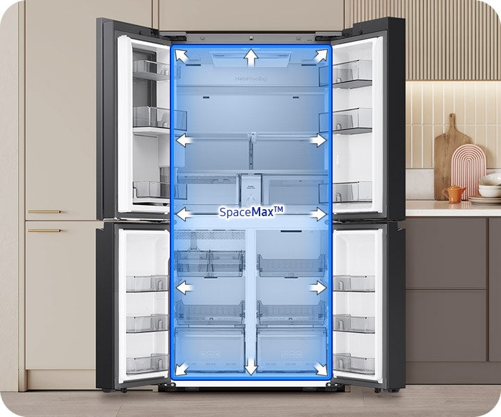 Samsung Bespoke AI French Door Kühlschrank: Smartes Hybrid-Kühlen mit AI Home Display