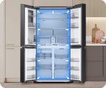 Lade das Bild in den Galerie-Viewer, Samsung Bespoke AI French Door Kühlschrank, AI Home, Hybridkühlung, SpaceMax, Dual-Eismacher, Glam Charcoal

