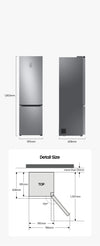 Samsung Kühl-Gefrierkombination 344L: AI Energy, No Frost+, SpaceMax, Premium Black Steel