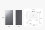 Lade das Bild in den Galerie-Viewer, Samsung RS70F Side-by-Side Kühlschrank, 640L, Schwarz, Metal Cooling, SmartThings, Wasserspender

