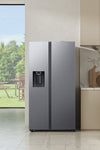 Samsung Bespoke Side-by-Side Kühlschrank AI, Auto Open Tür, 634L Edelstahl