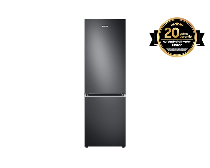 Samsung Kühl-Gefrierkombination 344L: AI Energy, No Frost+, SpaceMax, Premium Black Steel
