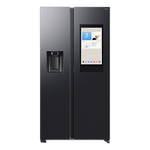 Lade das Bild in den Galerie-Viewer, Samsung Bespoke AI Side-by-Side Kühlschrank, 614L, Schwarz, SmartThings, Eis- &amp; Wasserspender
