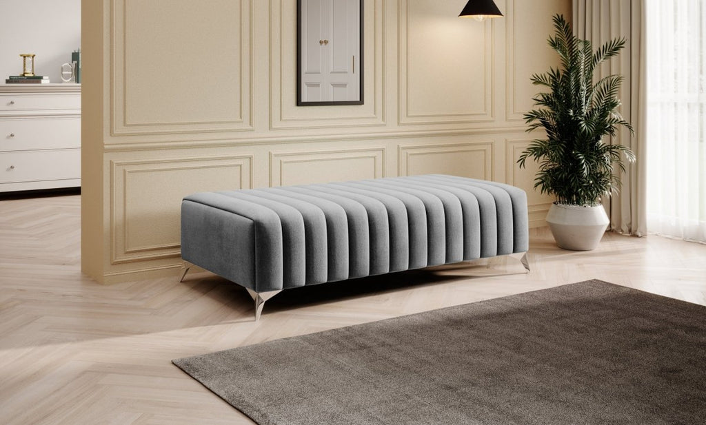 Cadeo Designer Beistellhocker Modern Vielseitig Skandinavischer Stil Samt Akzent Möbel