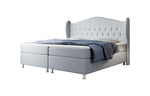 Lade das Bild in den Galerie-Viewer, Luxuriöses Boxspringbett Angel: Chesterfield Design, Samt Optik, Orthopädischer Komfort für Gesunden Schlaf

