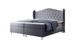 Lade das Bild in den Galerie-Viewer, Luxuriöses Boxspringbett Angel: Chesterfield Design, Samt Optik, Orthopädischer Komfort für Gesunden Schlaf
