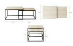 Lade das Bild in den Galerie-Viewer, Eleganter 2-in-1 Design Couchtisch Claire – Sonoma Eiche für Modernes Wohnen
