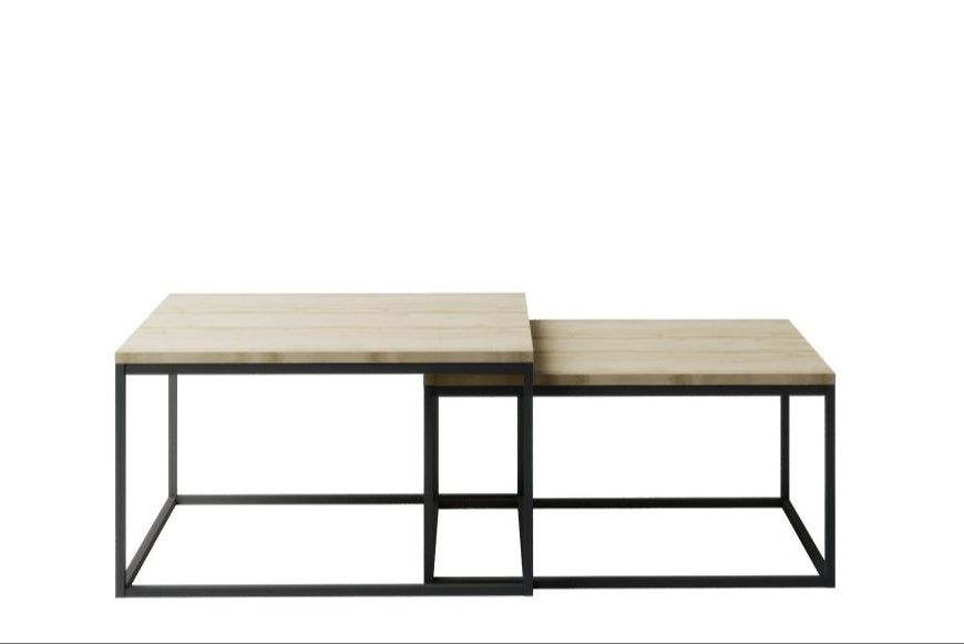 Eleganter 2-in-1 Design Couchtisch Claire – Sonoma Eiche für Modernes Wohnen