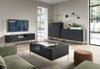 Luxuriöser Designer Couchtisch Verilo: Glasplatte und Robustes Metallgestell