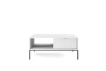 Lade das Bild in den Galerie-Viewer, Luxuriöser Designer Couchtisch Verilo: Glasplatte und Robustes Metallgestell
