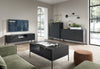 Luxuriöser Designer Couchtisch Verilo: Glasplatte und Robustes Metallgestell