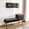 Elegante Designer Garderobe Corsico: Multifunktionale Sitzbank, Haken & Ablage für Flur