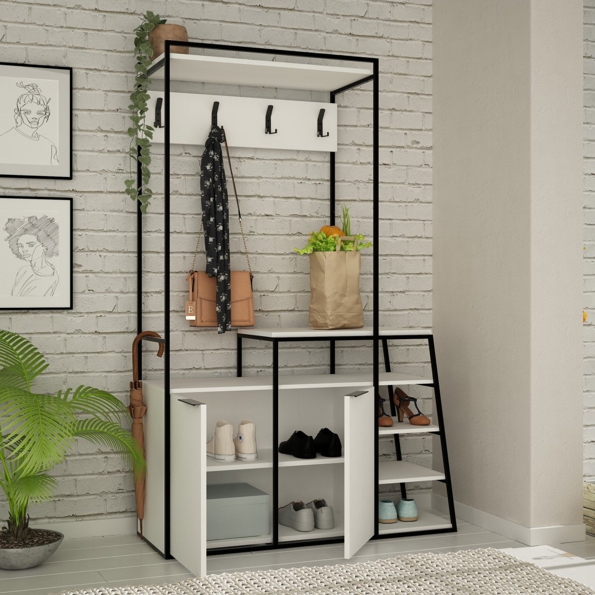 Multifunktionale Designer Garderobe Mafalda: Stilvolle Ordnung für Ihr Zuhause