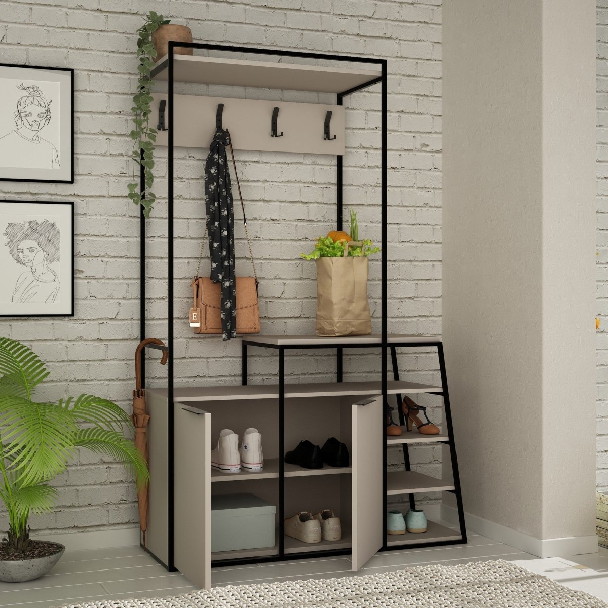 Multifunktionale Designer Garderobe Mafalda: Stilvolle Ordnung für Ihr Zuhause
