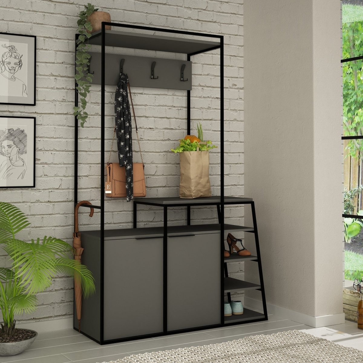 Multifunktionale Designer Garderobe Mafalda: Stilvolle Ordnung für Ihr Zuhause