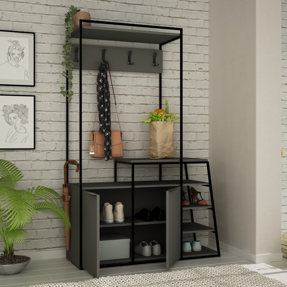 Multifunktionale Designer Garderobe Mafalda: Stilvolle Ordnung für Ihr Zuhause