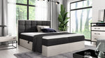 Lade das Bild in den Galerie-Viewer, Elegantes Designer Massivholz Bett Kinea mit clevem Stauraum
