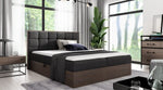Lade das Bild in den Galerie-Viewer, Elegantes Designer Massivholz Bett Kinea mit clevem Stauraum
