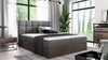Elegantes Designer Massivholz Bett Kinea mit clevem Stauraum
