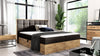 Elegantes Designer Massivholz Bett Kinea mit clevem Stauraum