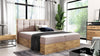 Elegantes Designer Massivholz Bett Kinea mit clevem Stauraum