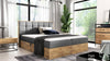 Elegantes Designer Massivholz Bett Kinea mit clevem Stauraum